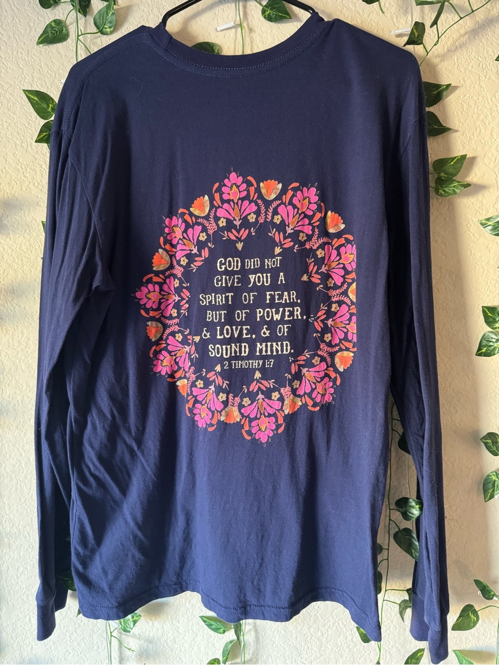NATURAL LIFE Long Sleeve Scripture Tee - Picture 2 of 4